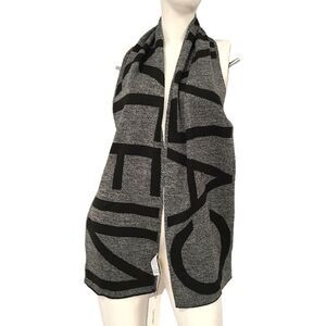 Calvin Klein Scarf Black and Gray NEW W TAGS